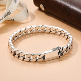 Minimal Retro Whip Cuban Chain Bracelet