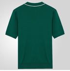Men's summer zipper casual Solid Color polo shirt