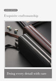 Double Zipper Soft Leather Business Clutch