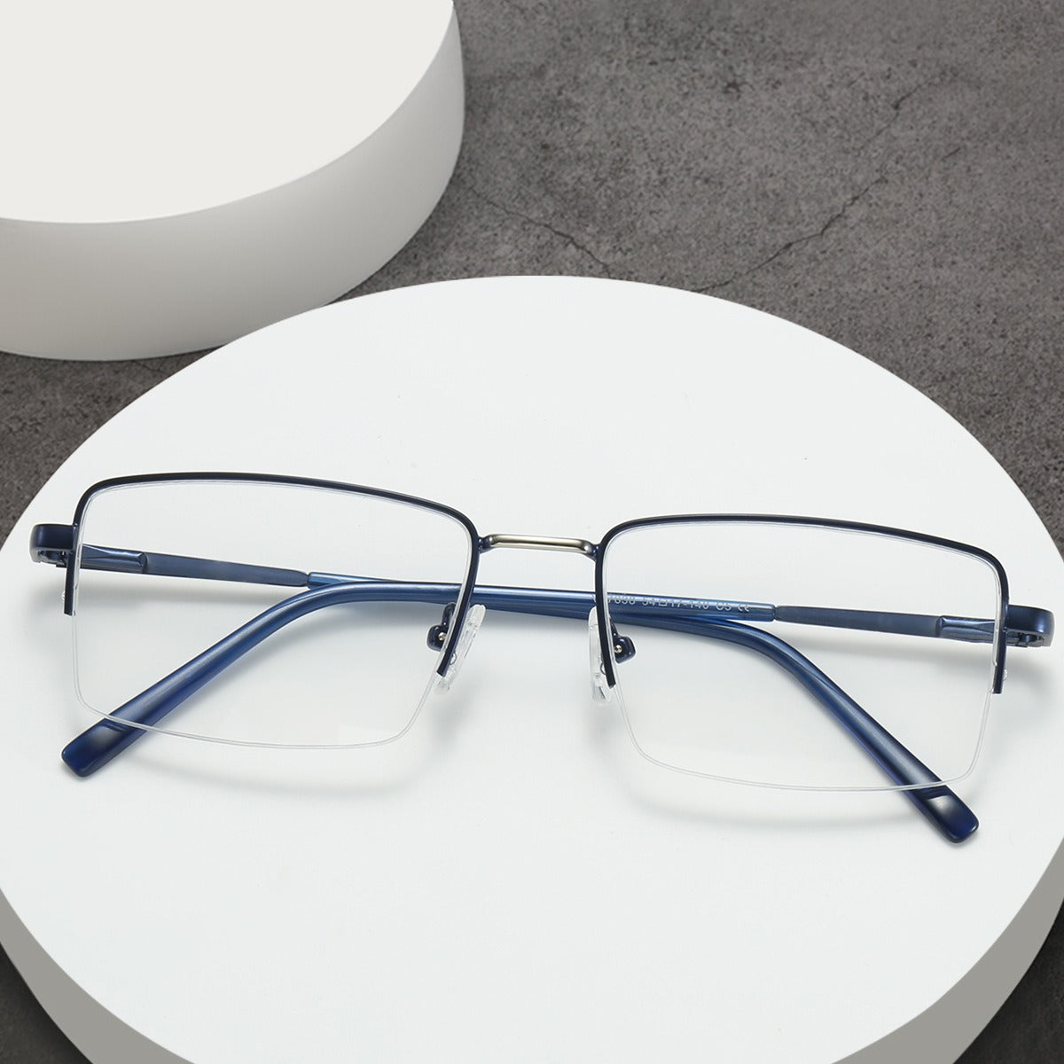 Trendy Metal Semi-Rimmed Eyewear