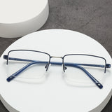 Trendy Metal Semi-Rimmed Eyewear