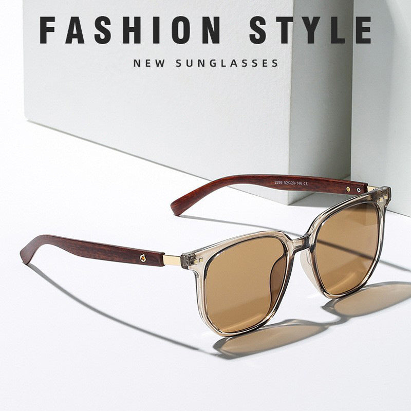 Vintage Style UV400 Unisex Wooden Shade Sunglass
