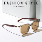 Vintage Style UV400 Unisex Wooden Shade Sunglass