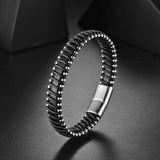 Premium Genuine Leather Braided Men's Bracelet