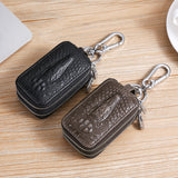 Crocodile Pattern Cowhide Key Holder