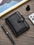 Retro Zipper Buckle Men's  Wallet