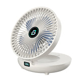 USB Rechargeable Wall-Mounted Folding Desktop Fan