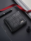 Men’s Short Zipper Wallet with Large Capacity