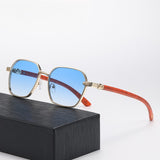 Men’s Retro Wood Grain Sunglass