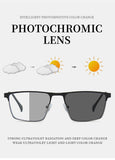 Sleek Premium Full-Frame Metal Eyeglasses