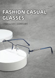Trendy Metal Semi-Rimmed Eyewear