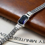 Royal Blue Stone Vintage Chain Bracelet