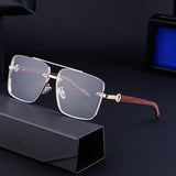 Wood Tone Luxe Sunglasses
