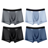 Mens ice silk mesh transparent comfortable underwear ( Set Of 4 )