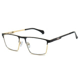 Sleek Premium Full-Frame Metal Eyeglasses