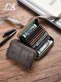 Vintage Cowhide Accordion Leather  Wallet