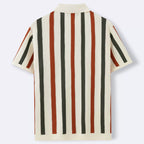 Mens Knitted Hollow Breathable Business Polo Shirt