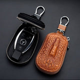 Crocodile Pattern Cowhide Key Holder