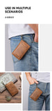 Multi-Function Leather Wallet With Key Ring Holder