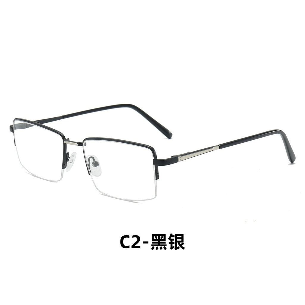 Trendy Metal Semi-Rimmed Eyewear