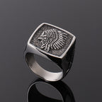 Retro stainless steel men's ring