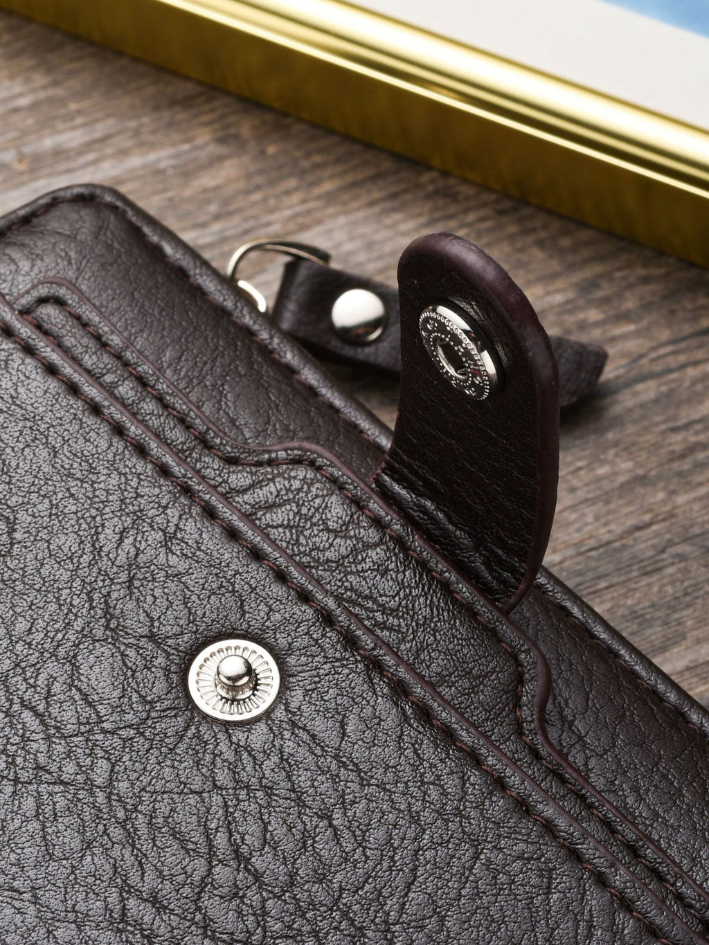 Retro Zipper Buckle Men's  Wallet