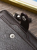 Retro Zipper Buckle Men's  Wallet