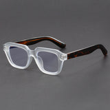 Rectangular Retro Thick Frame Glasses