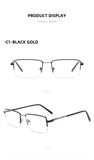 Trendy Metal Semi-Rimmed Eyewear