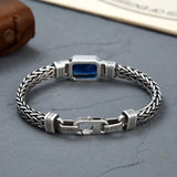 Royal Blue Stone Vintage Chain Bracelet
