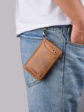 Multi-Function Leather Wallet With Key Ring Holder