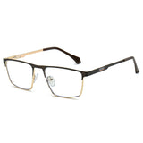 Sleek Premium Full-Frame Metal Eyeglasses