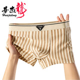 New Striped Soft Cotton Underwear (set of 04)