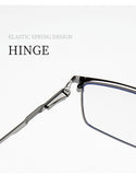 Sleek Premium Full-Frame Metal Eyeglasses