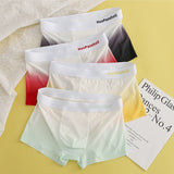 Men's Soft & Stylish Gradient Ombre Boxer Briefs (Set of 04)