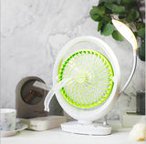 Portable Chargeable Mini Electric Fan With LED Light Lamp