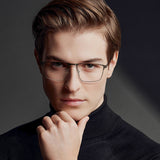 Sleek Premium Full-Frame Metal Eyeglasses