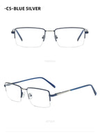 Trendy Metal Semi-Rimmed Eyewear
