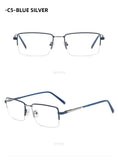 Trendy Metal Semi-Rimmed Eyewear