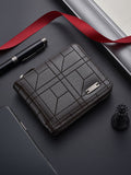Men’s Short Zipper Wallet with Large Capacity