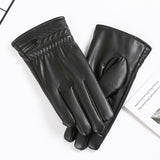 PU Leather Premium Touch Screen Gloves