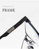 Sleek Premium Full-Frame Metal Eyeglasses