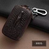 Crocodile Pattern Cowhide Key Holder