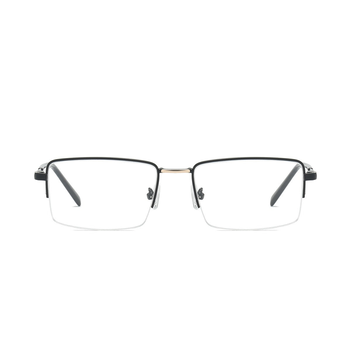 Trendy Metal Semi-Rimmed Eyewear