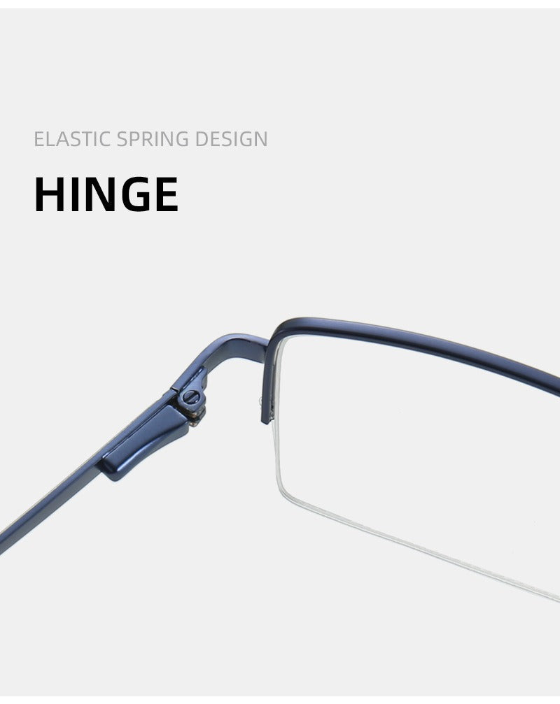 Trendy Metal Semi-Rimmed Eyewear