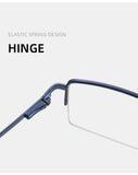 Trendy Metal Semi-Rimmed Eyewear