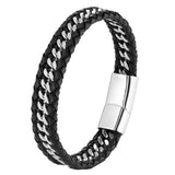 Braided Genuine Leather Bracelet For Men