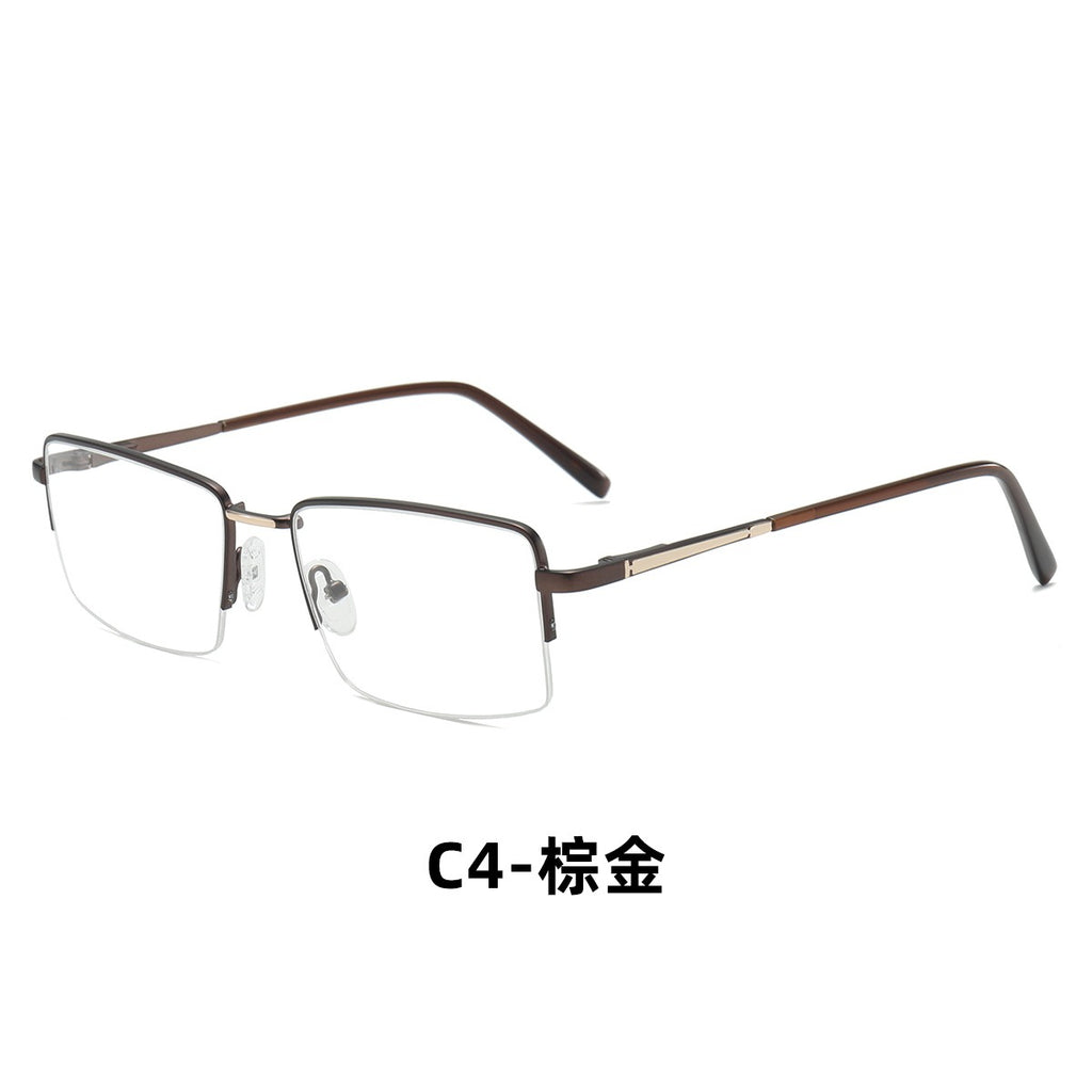 Trendy Metal Semi-Rimmed Eyewear