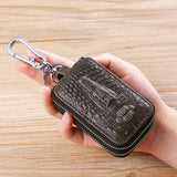 Crocodile Pattern Cowhide Key Holder