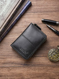 Vintage Cowhide Accordion Leather  Wallet